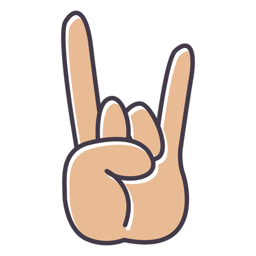 Rock fingers hand Transparent PNG & SVG vector