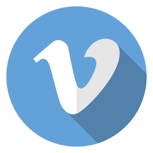 Logotipo del icono de Vimeo Diseño PNG