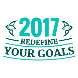 2017 new year badge label PNG Design