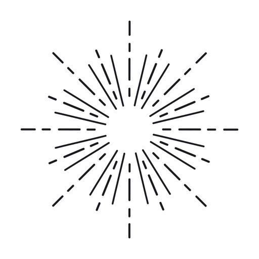 Auszug gezeichnetes starburst PNG-Design