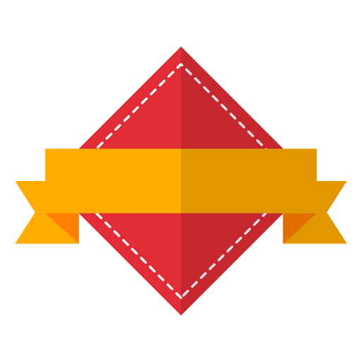 Badge colorful label ribbon