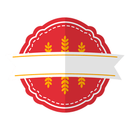 Badge emblem ribbon PNG Design