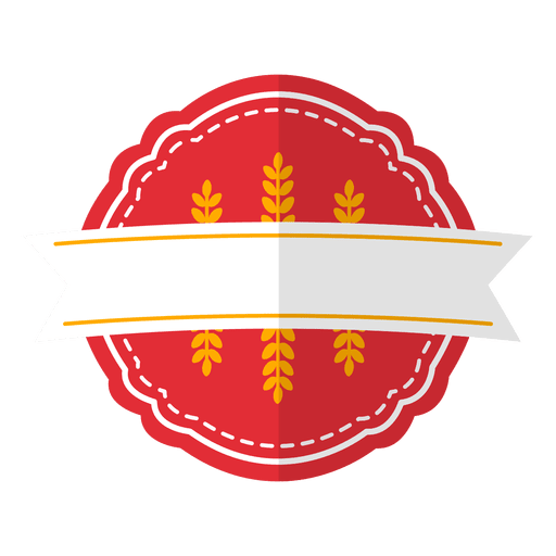 Badge emblem ribbon PNG Design