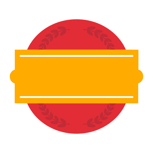 Badge label ribbon emblem