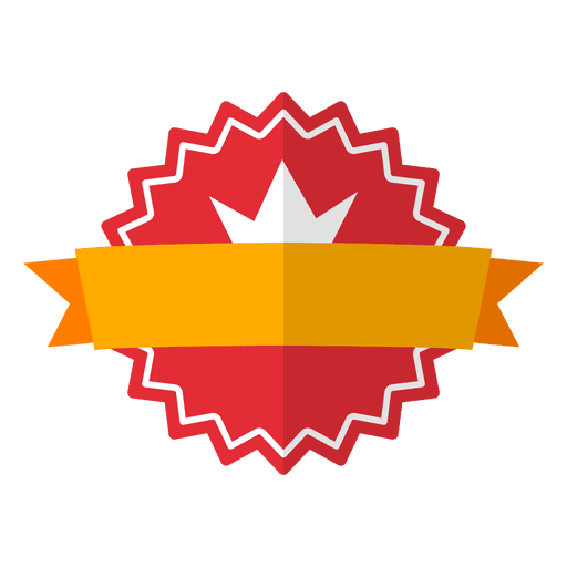 Emblem badge ribbon PNG Design