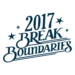 Brake Boundaries New Year Badge PNG Design