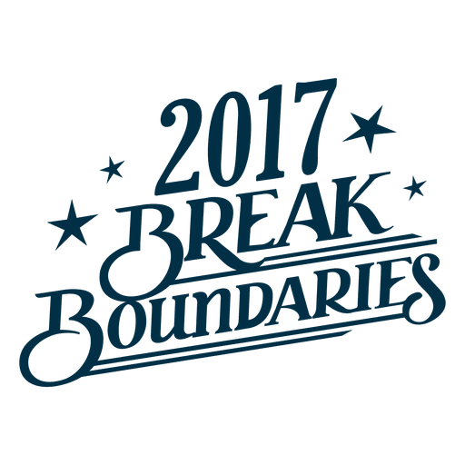 Brake Boundaries New Year Badge PNG Design