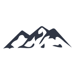 Icono de silueta de escalada de montaña Transparent PNG