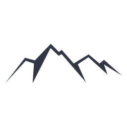 Vier-Gipfel-Bergikone PNG-Design