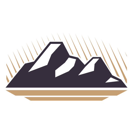 Emblema da etiqueta da montanha Desenho PNG