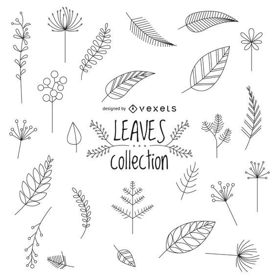 Download Hand Drawn Leaves