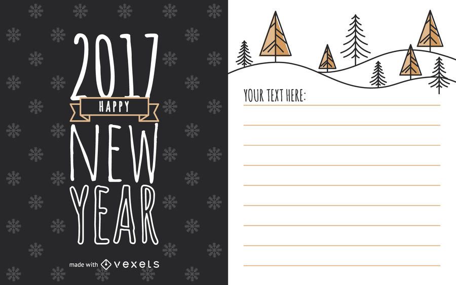 Lindo fabricante de tarjetas de año nuevo 2017 Lindo fabricante de tarjetas de año nuevo 2017