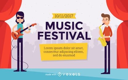 Music Festival flyer creator