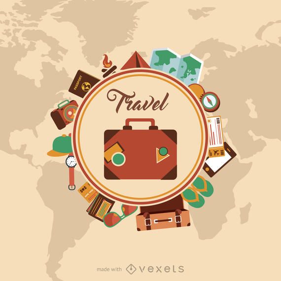 Circular travel flyer creator Circular travel flyer creator