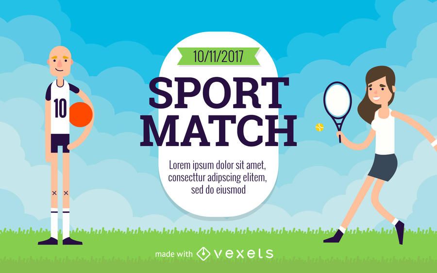Cartoon sports flyer creator Cartoon sports flyer creator