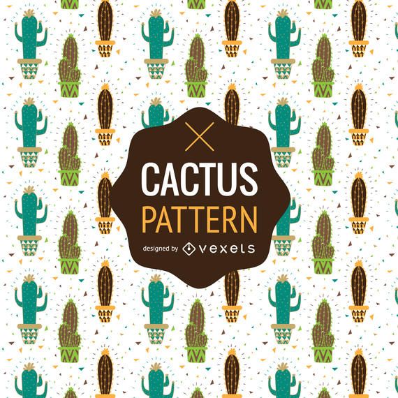 Cactus pattern or background Cactus pattern or background