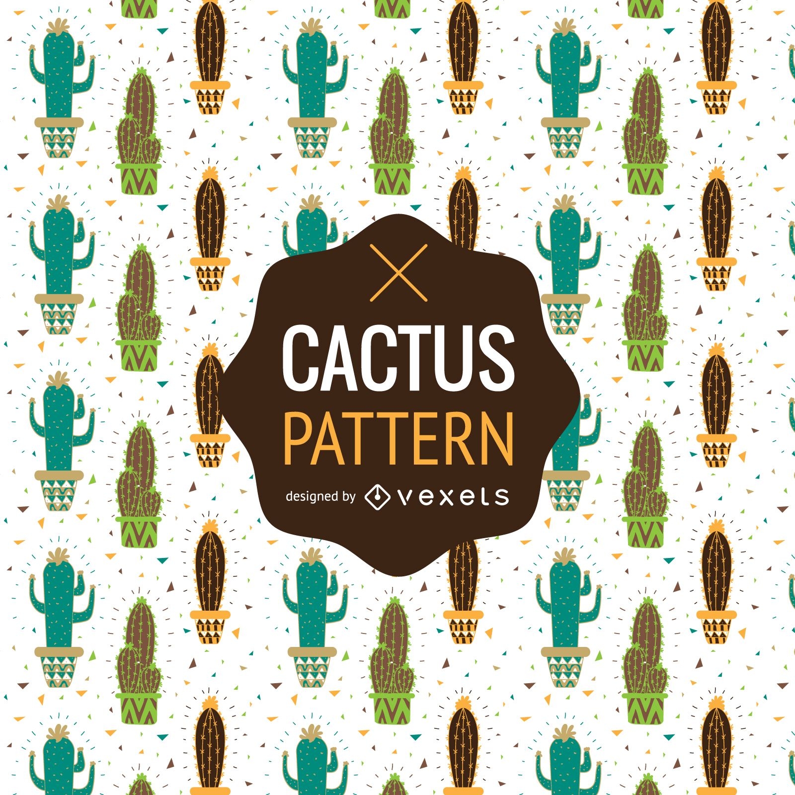 Cactus pattern or background