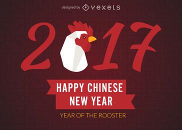 2017 Chinesisches Neujahr des Hahns