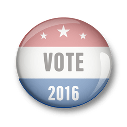 Voto de pin político dos EUA Desenho PNG