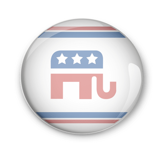 Politische Pin-Abstimmung der US-Republikaner PNG-Design