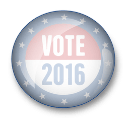 Voto de pin de política de Estados Unidos Diseño PNG Transparent PNG