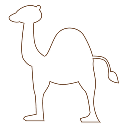 Camel stroke dessert PNG Design