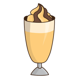 Postre De Batido De Caramelo Diseño PNG