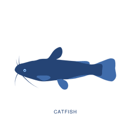 Pez bagre pesca animal Diseño PNG