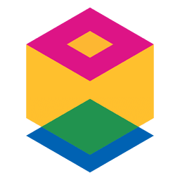 Logotipo abstrato geométrico do cubo Transparent PNG
