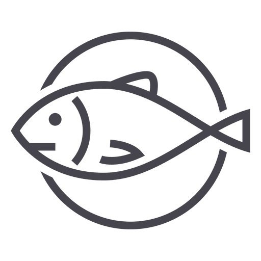 Fischfisch-Tierikonen-Logo PNG-Design