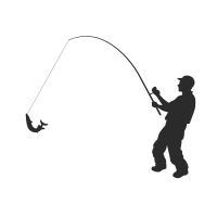 Diseño PNG Y SVG De Pescador Pescador De Pesca Para Camisetas