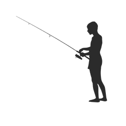Pescador pescador de pesca Diseño PNG