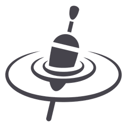 Flotador de anzuelo de pesca Diseño PNG
