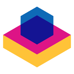 Flat geometric abstract logo Transparent PNG