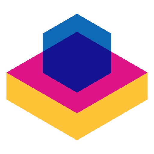 Flaches geometrisches abstraktes Logo PNG-Design