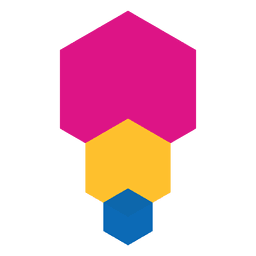 Geometric abstract icon PNG Design