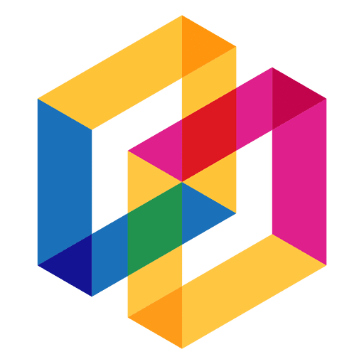 Geometrisches Logo abstrakt PNG-Design