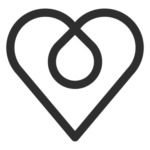 Infinity Heart Logo unendlich PNG-Design