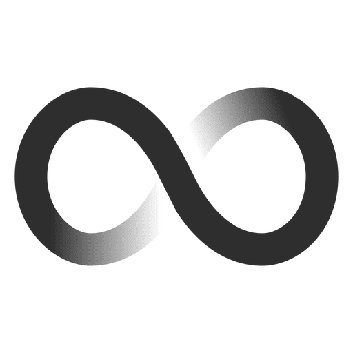 Logotipo do infinito do gradiente infinito Desenho PNG