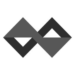 Logotipo geométrico infinito infinito Desenho PNG