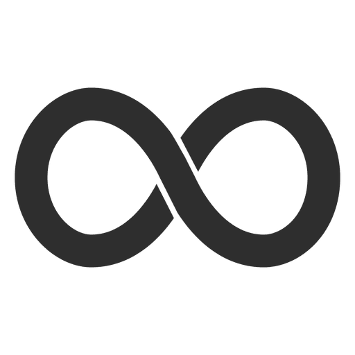 Simple infinity logo infinite PNG Design