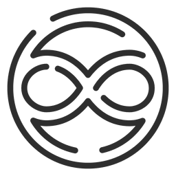 Minimalist infinity logo - Transparent PNG & SVG vector