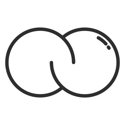 Burbujas Infinito logo infinito. Diseño PNG