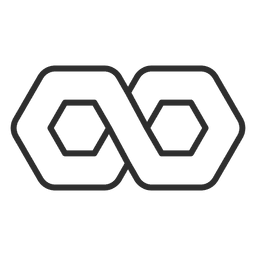 Infinity logo infinite thick stroke PNG Design