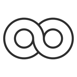 Circle infinity logo template infinite PNG Design