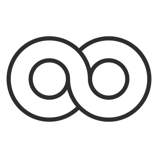 Modelo de logotipo do c?rculo infinito infinito
