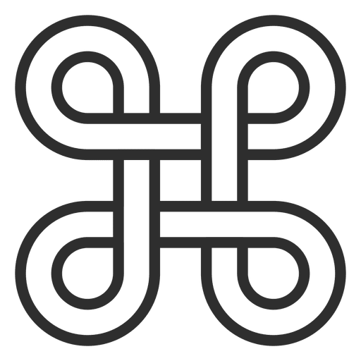 Four infinity symbols logo infinite PNG Design
