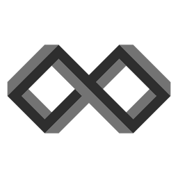 Infinity-Logo polygonal unendlich Infinity-Logo polygonal unendlich