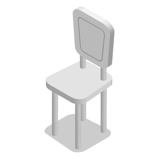 Isometric chair home PNG Design