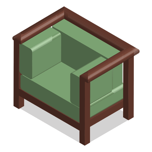 Isometric couch in 3D